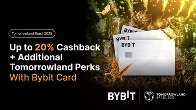 Venda geral do Tomorrowland Brasil 2025 a pleno vapor - Cashback exclusivo para portadores de cartão Bybit (PRNewsfoto/Bybit)