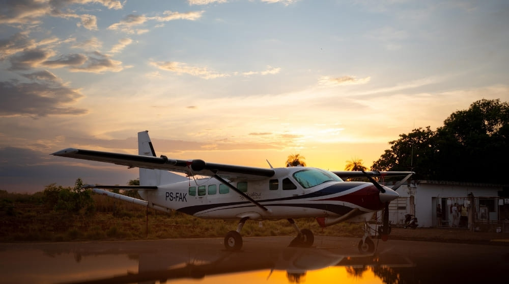 Aeronave do SGB realiza levantamento aerogeofísico no sudeste do Tocantins