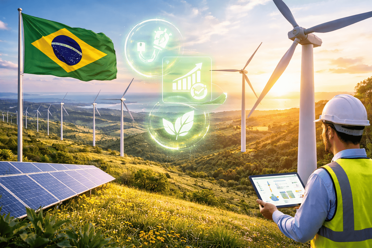Odair Jose Mannrich destaca o papel da energia eólica na matriz energética brasileira