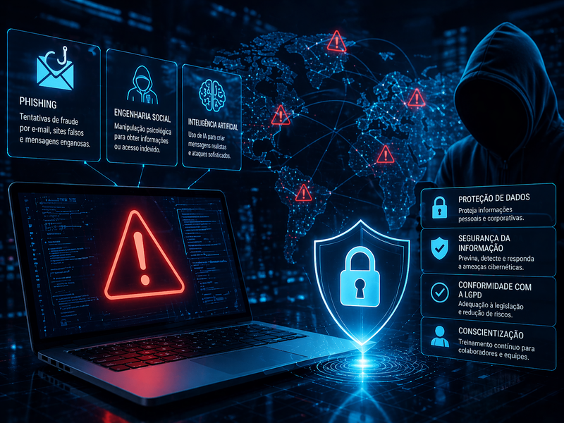 Golpes digitais no Brasil crescem e elevam riscos