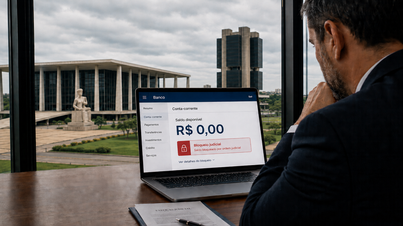 Conta bloqueada judicialmente exige resposta r&aacute;pida