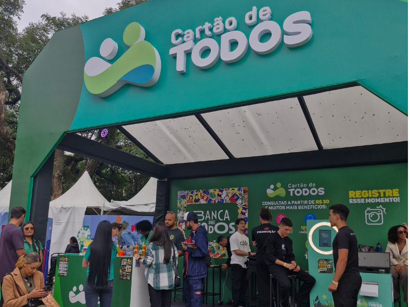 Cart&atilde;o de TODOS une sa&uacute;de e Copa no Arrai&aacute; do Ibirapuera
