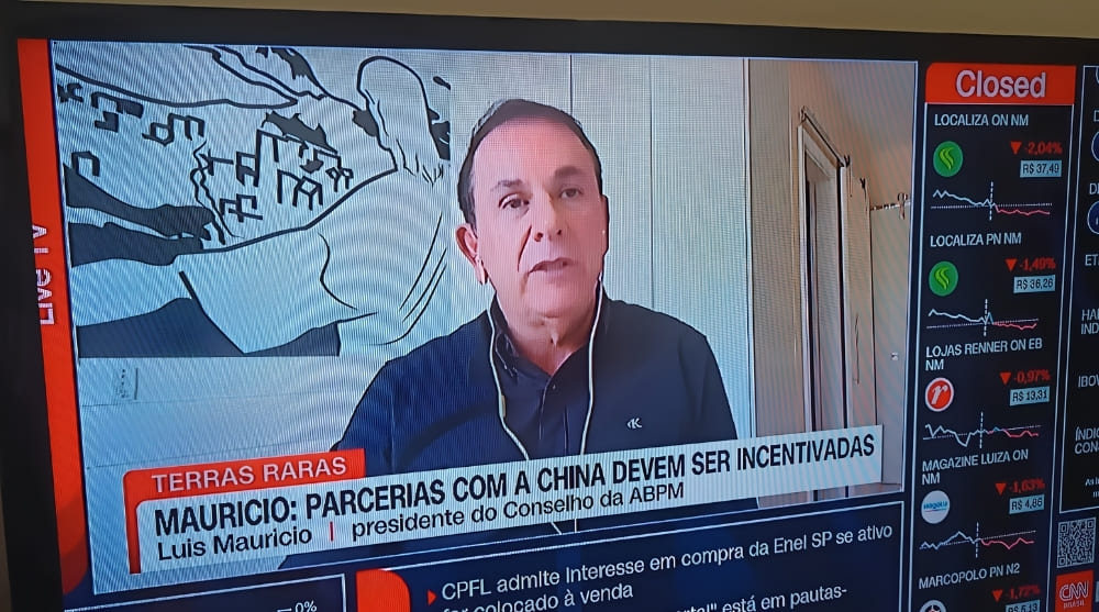 Representantes do setor mineral discutem cooperação entre Brasil e China para desenvolver a cadeia de terras raras e minerais estratégicos. 