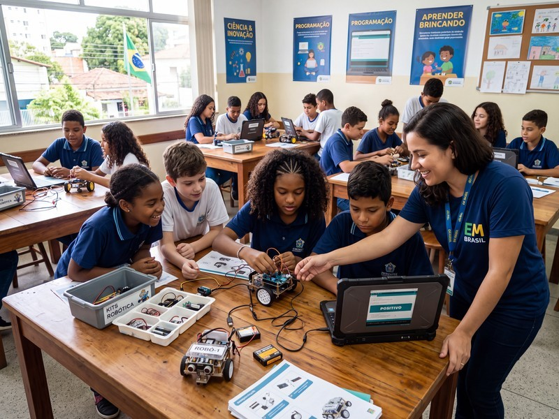 Rob&oacute;tica torna-se obrigat&oacute;ria nas escolas a partir de 2026