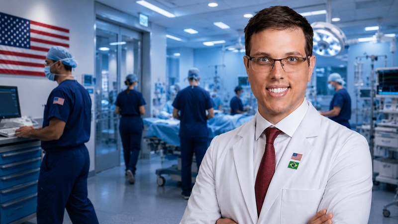 M&eacute;dicos brasileiros alcan&ccedil;am 87% de aprova&ccedil;&atilde;o nos EUA
