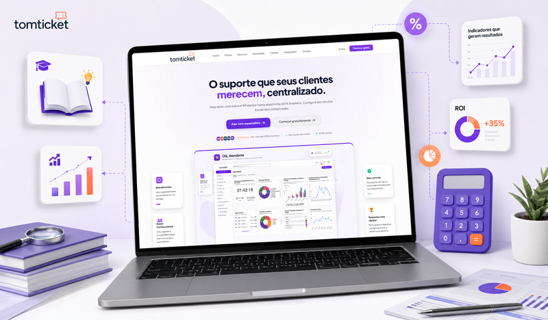 TomTicket lan&ccedil;a novo site com conte&uacute;dos e calculadora
