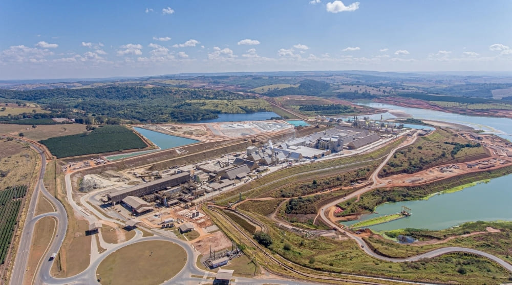 Complexo Mineroindustrial da EuroChem em Serra do Salitre, em Minas Gerais, onde a empresa avalia reduzir a produção devido à crise global do enxofre.