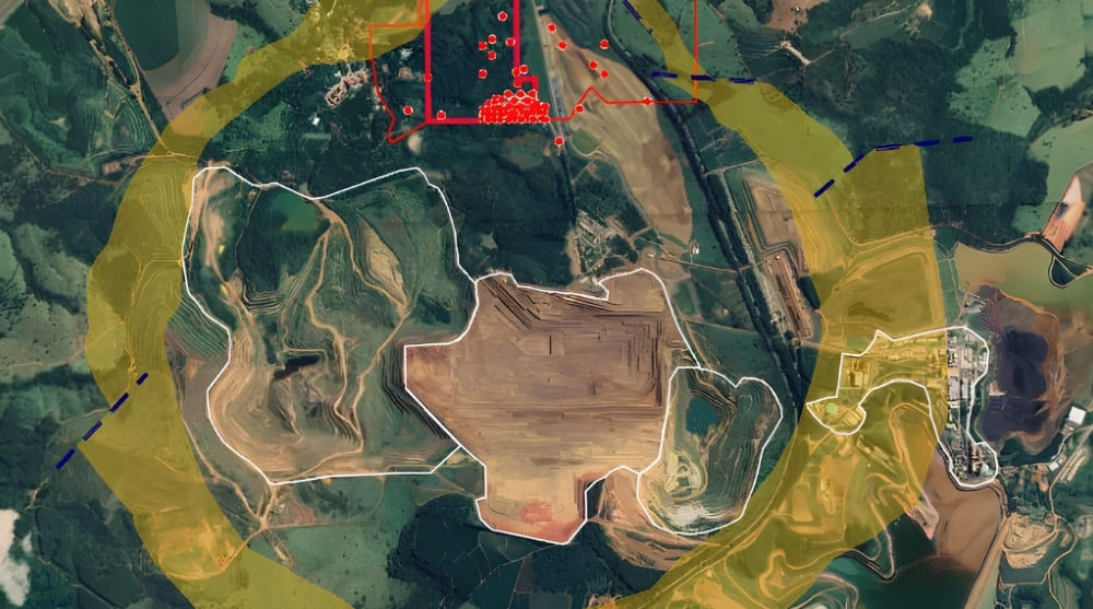Projeto Araxá da St George Mining em Minas Gerais.